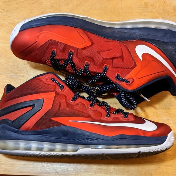 Nike LeBron 11 Low Independence Day Sz 13 - Picture 2 of 8